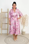 Sukienka maxi z paskiem ZUMBA wzór 12 Plus Size 42-50