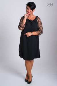 Sukienka Hiszpanka LEXI gold Size Plus 42/52