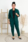 Garnitur damski OLENA butelkowa zieleń Plus Size 44-50