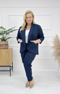 Garnitur damski OLENA granat Plus Size 44-50