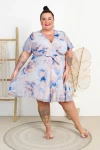Sukienka Szyfonowa DARIEN wzór 3 Plus Size 44-52