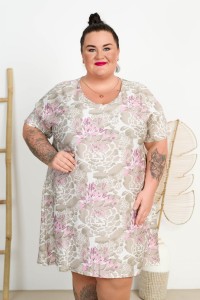 Sukienka Trapezowa JILL wzór 2 Plus Size 44-54