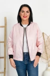 Kurtka Bomberka EMEY pudrowa Plus Size 44-52