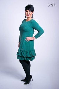 Sukienka BELLISIMA zielona Plus Size 44-52