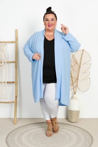 Narzutka NESTI błękitna Plus Size 50/56