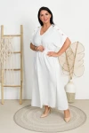 Sukienka Maxi JOLYN biała Plus Size 46/52