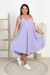 Sukienka na ramiączkach OSCAR lila Plus Size 44/52