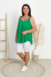 Top trapezowy OSCAR zielony Plus Size 44/50 