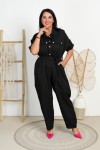 Kombinezon SORENO czarny Plus Size 46/50