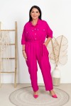 Kombinezon SORENO różowy Plus Size 46/50 