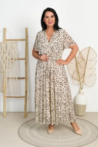 Sukienka Szyfonowa Maxi DARIA wzór 1 Plus Size 44-52