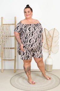 Szorty z kieszeniami DAY wzór 2 Plus Size 46/54