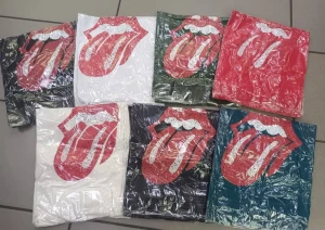 T-shirt Vneck VIVI Usta morski Plus Size 48/54 