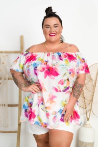 Tunika Hiszpanka IBIZA wzór 23 Plus Size 44-56