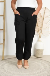 Spodnie WESTON czarne Plus Size 42-48
