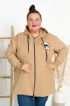 Bluza z kapturem na suwak DELTA PIESEK fango Plus Size 48/54 