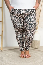 Spodnie welurowe ARIA wzór 7 Plus Size 46-56