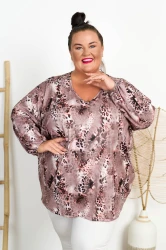Milusia Bluzka VNeck ALINA wzór 4 Plus Size 50-58