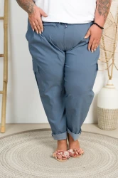 Spodnie Bojówki Boyfriend SANDRA jeans Plus Size 52/60 