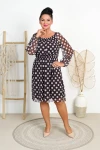 Siateczkowa Sukienka FREJA wzór 1 Plus Size 42-52