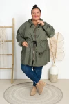 Parka Przeciwdeszczowa Oversize YOVI khaki Plus Size 50-60