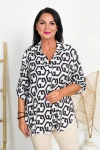 Koszula wkładana przez głowę SERENA wzór 6 Plus Size 42-52