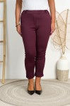 Eleganckie Spodnie SINNER burgund Plus Size 2XL-5XL