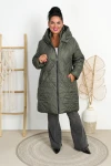 Zimowy Płaszcz NIKI khaki Plus Size 42-52