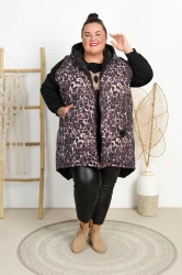 Bezrękawnik DONA panterka #2 Plus Size 48-56