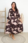 Sukienka maxi z paskiem ZUMBA wzór 17 Plus Size 42-50