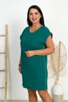 Sukienka STEFANI ZIPY zielona Plus Size 42-54