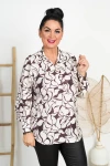 Koszula VIKI beż wzory Plus Size 44-50