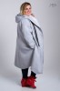 Płaszcz Dresowy melanż Plus Size duże rozmiary 44 46 48 50 52 54