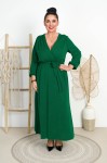 Sukienka z mieniącą niteczką KATRIN zielona Plus Size 46/50