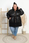 Kurtka zimowa Parka #2 YOVI czarna Plus Size 52/56