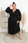 Sukienka z wiskozy LOLITA czarna Plus Size 48/54