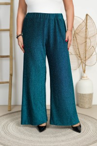 Spodnie KULOTY z mieniącą niteczką Plus Size 46/52