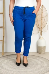 Spodnie Gnieciuchy Boyfriend LORD chabrowe Plus Size 42/48