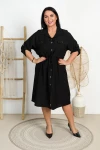 Sukienka Szmizjerka IRENA czarna Plus Size 44/48