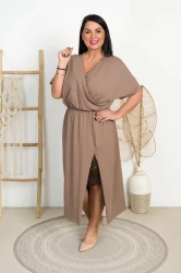 Sukienka dresowa BEATRIX fango Plus Size 46/52