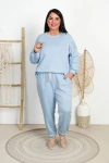 Dres Masełko BONITO baby blue Plus Size 44/50