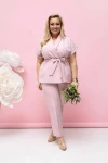 Elegancki Komplet LOVLY pudrowy Plus Size 44-50