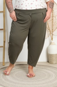 Spodnie Baloons DEVINE khaki Plus Size 44-58