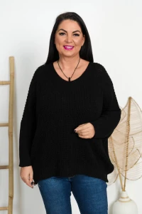 Sweterek PATRIC czarny Plus Size 46/54