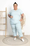 Komplet Dresowy ANTOM baby blue Plus Size 48/54