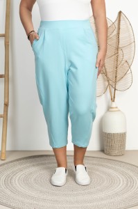 Spodnie Baloons Dresowe DEVINE błękitne Plus Size 44-56