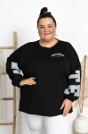 Bluza Masełko NAMASTE czarna Plus Size 50/56
