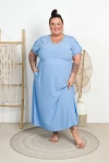 Sukienka Maxi JOLYN błękitna Plus Size 46/52