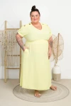 Sukienka Maxi JOLYN żółta Plus Size 46/52
