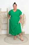 Sukienka Maxi JOLYN zielona Plus Size 46/52